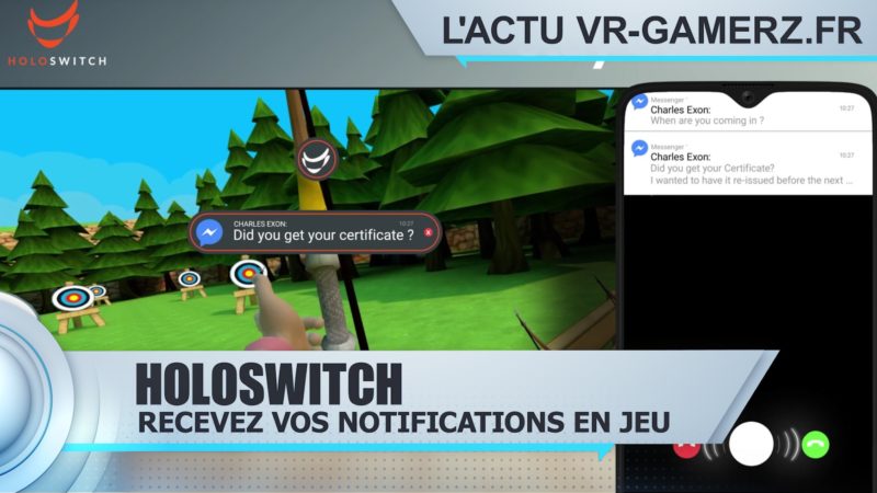 Holoswitch vos notifications sur SteamVR