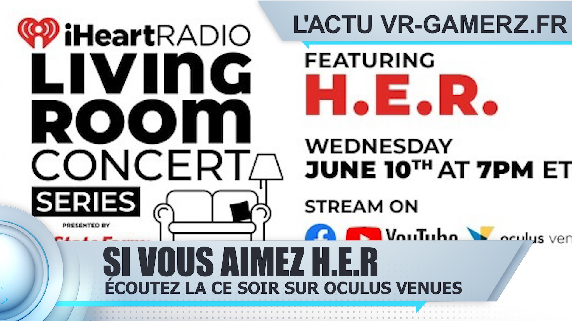 H.E.R sera sur Oculus venues ce soir pour un mini concert