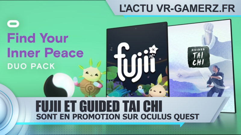 Fujii et Guided Tai chi sont en promotion sur Oculus quest