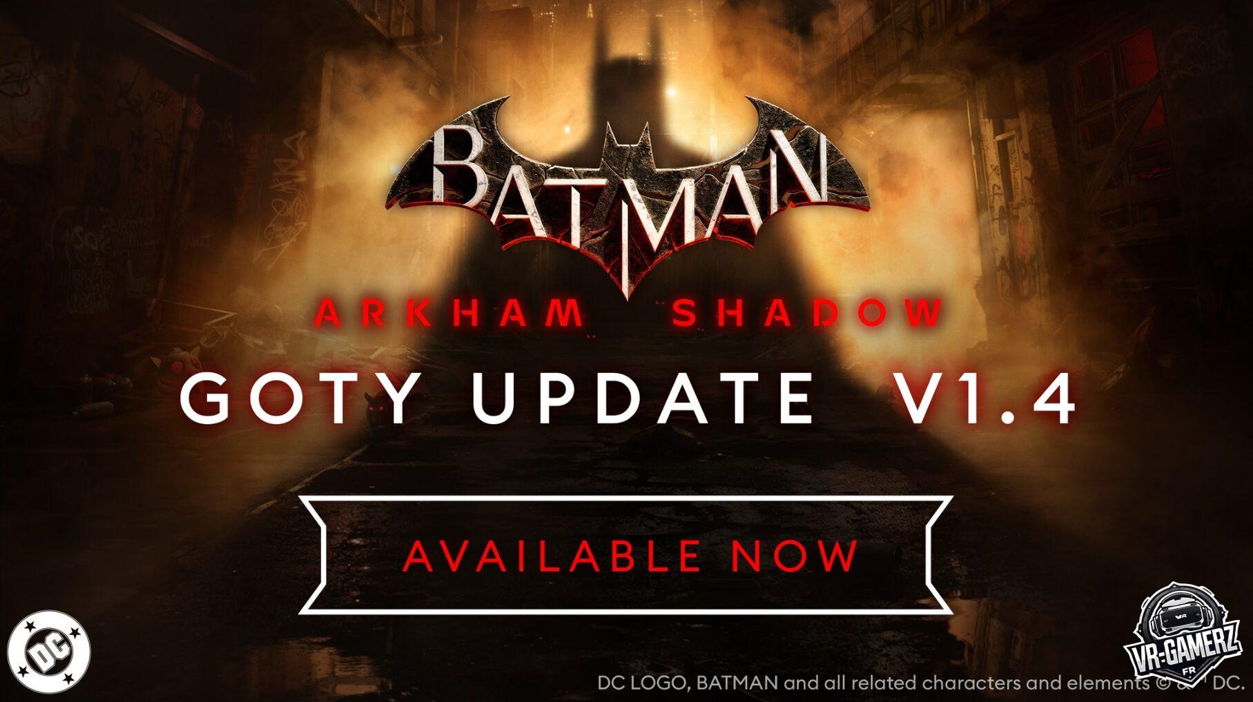 Batman: Arkham Shadow – La mise à jour Game of The Year enrichit l’expérience sur Meta Quest