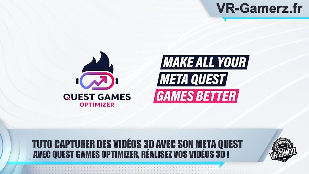 Tuto Comment capturer des vidéos en 3D avec son Meta Quest