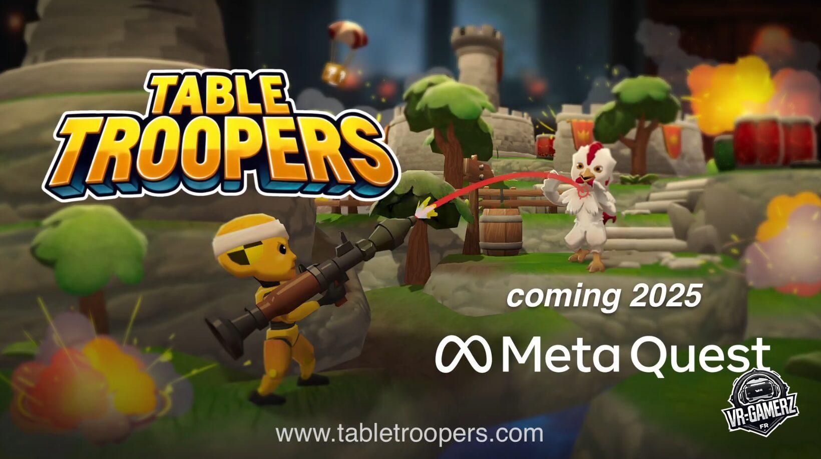Table Troopers Meta Quest : Un jeu de stratégie en réalité mixte inspiré de Worms arrive en 2025