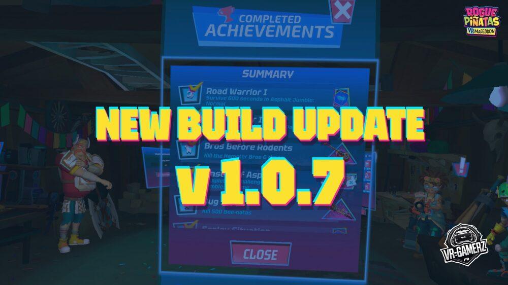 Rogue Piñatas VRmageddon – Mise à jour Meta Quest : une nouvelle interface de récompense et de nombreuses améliorations
