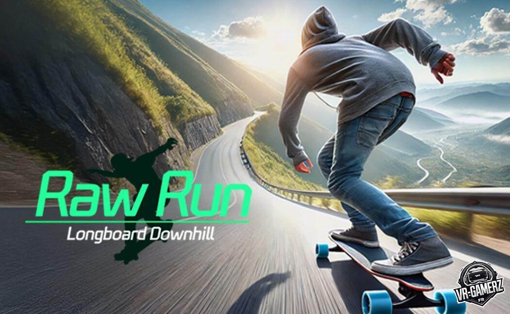 Rawrun est disponible en Accès anticipé sur Meta Quest : Dévalez les pentes en longboard VR
