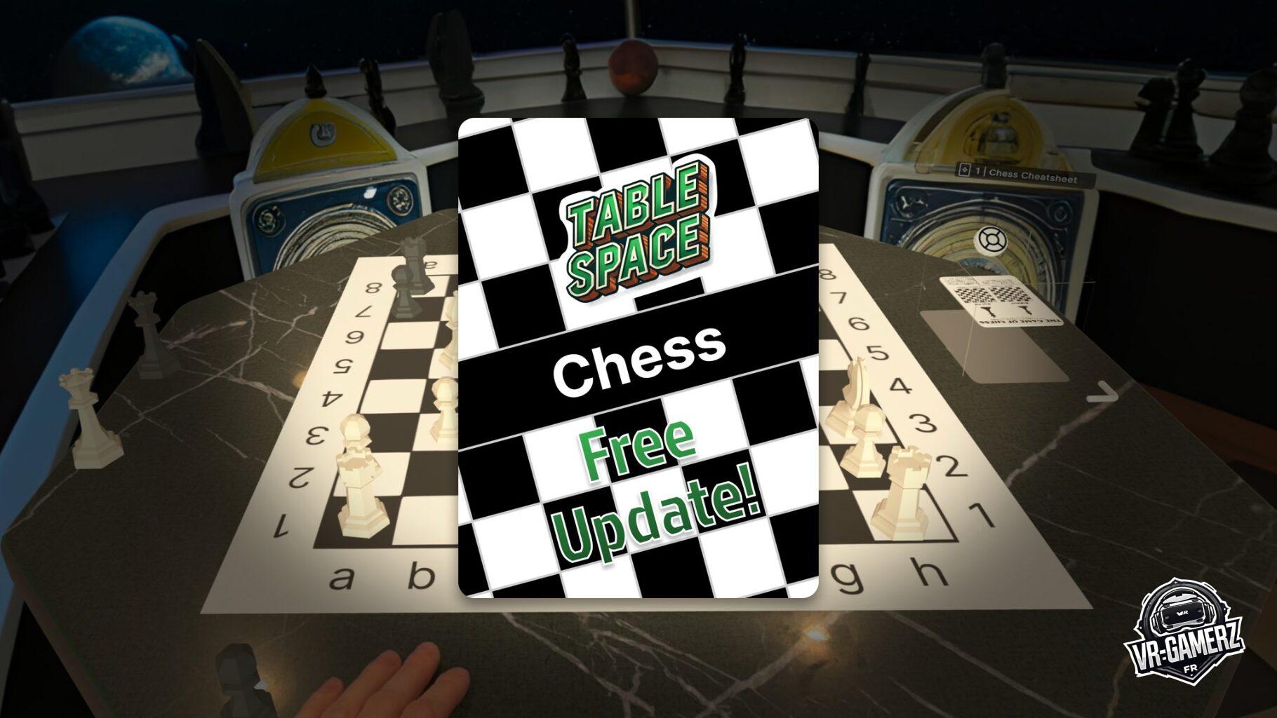 Table Space Meta Quest : Jouez gratuitement aux échecs en réalité mixte avec la nouvelle mise à jour !