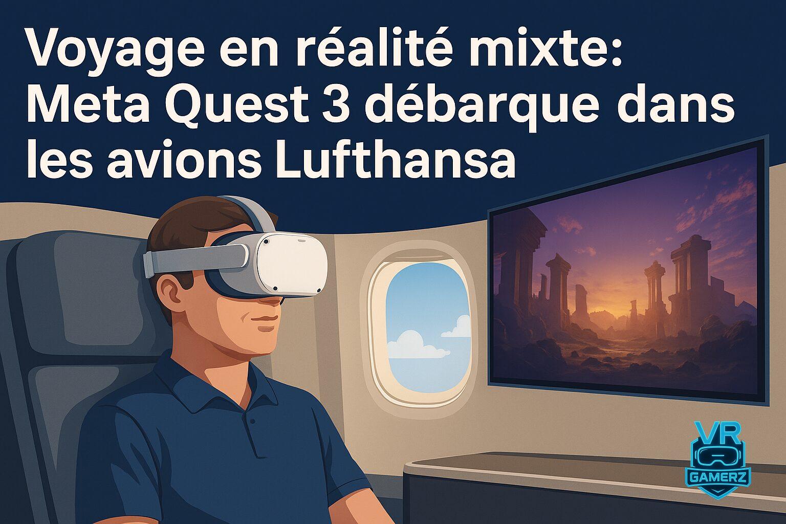 Voyage en réalité mixte : Le Meta Quest 3 débarque dans les avions Lufthansa !