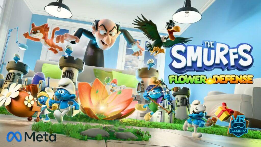 The Smurfs: Flower Defense arrive en mai sur Meta Quest – Défendez le village en réalité mixte !