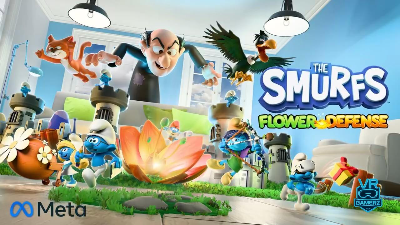 The Smurfs: Flower Defense arrive en mai sur Meta Quest – Défendez le village en réalité mixte !