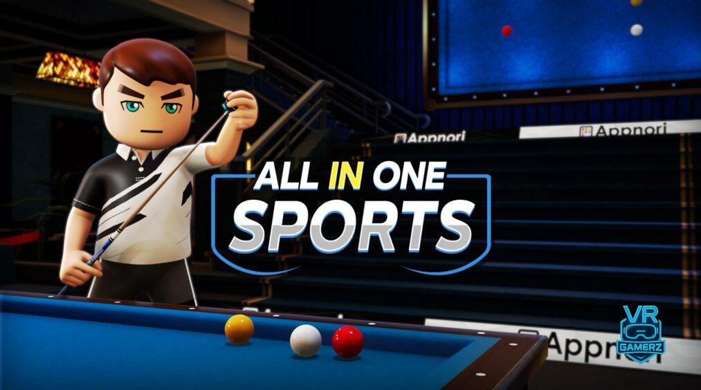 All-In-One Sports VR – Mise à jour 1.6.1 sur Meta Quest : un nouveau mode de billard et de nombreuses améliorations