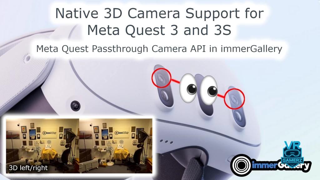 immerGallery Meta Quest : capture 3D simplifiée avec la mise à jour 1.3.5