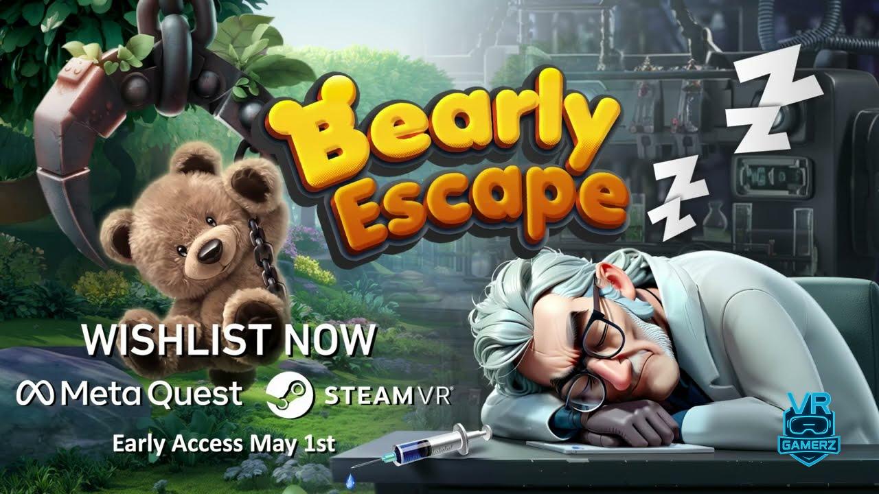 Bearly Escape est disponible sur Meta Quest : Une aventure VR entre puzzles, animaux et machines à pinces !